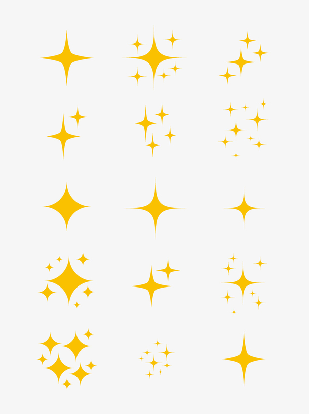 发光星星魔法棒卡通手绘