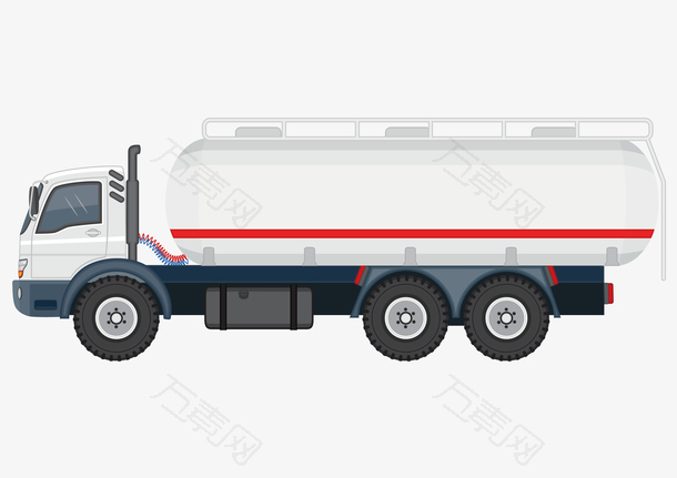 矢量油罐车png元素素材图片下载-万素网