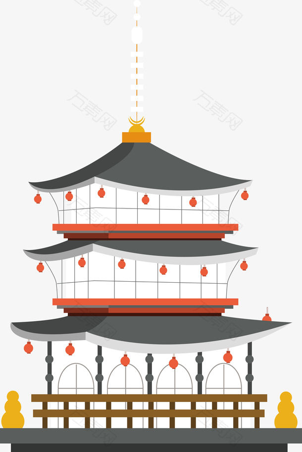 古风城楼原画场景