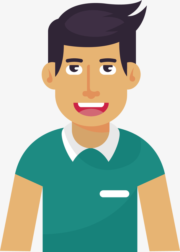 矢量图男人正面照