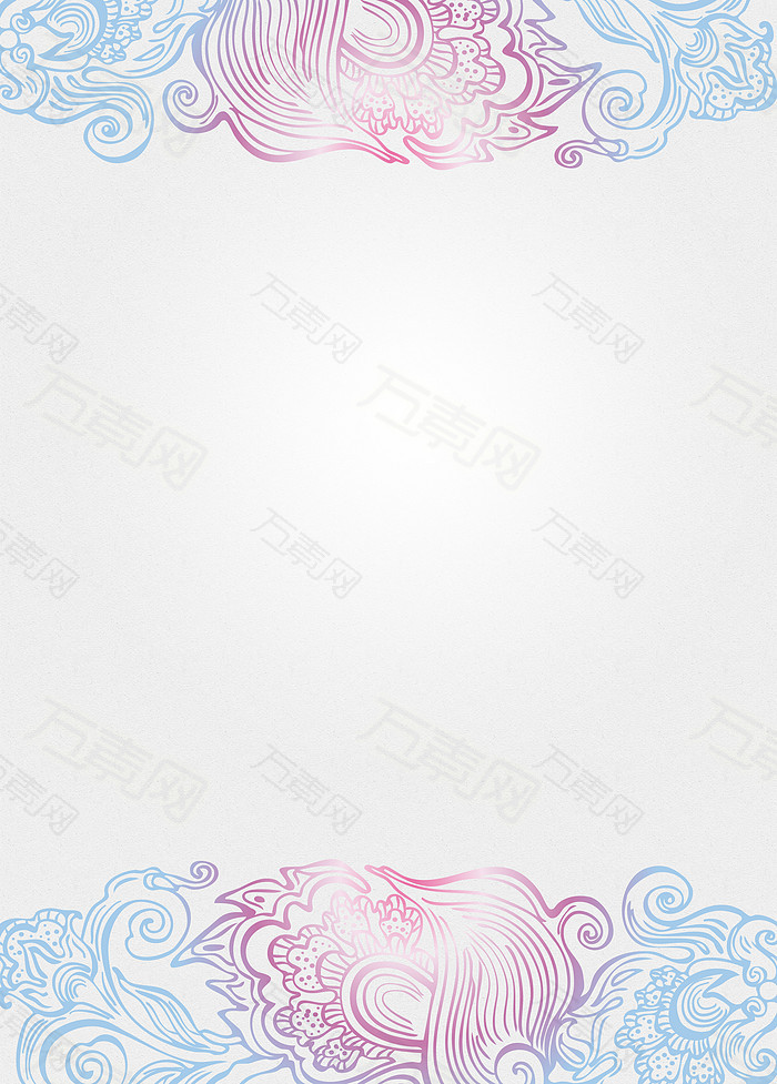 灰色花纹边框背景