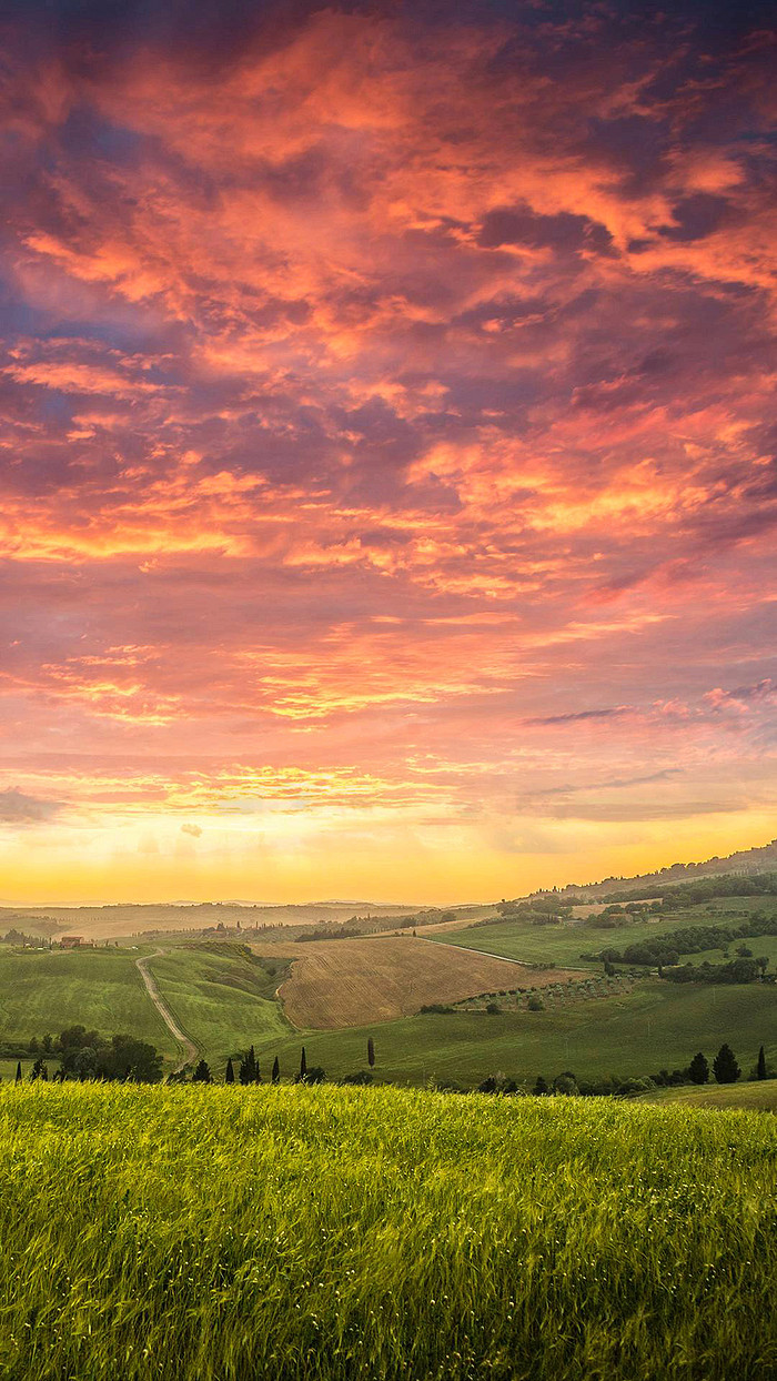 火烧云天空图片-火烧云天空设计素材-火烧云天空素材免费下载-万素网