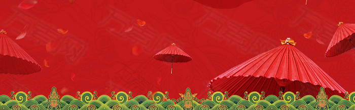 红色背景