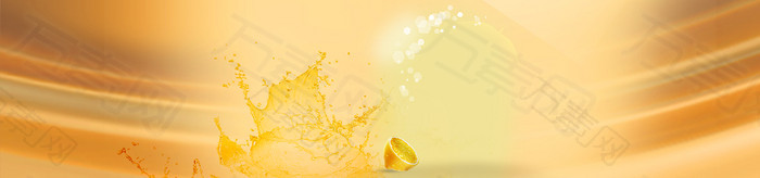 咖啡牛奶飞溅背景banner