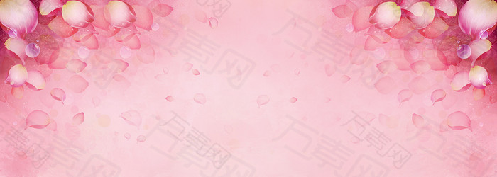 粉色花瓣背景