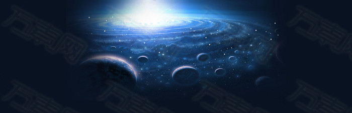 科技星系背景banner