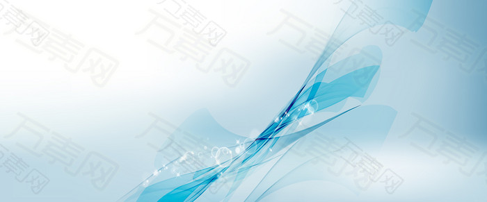蓝色优美气泡波纹背景