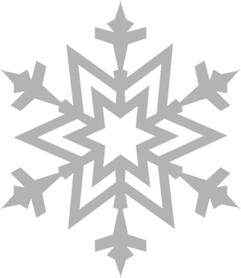 可爱雪花图案手绘