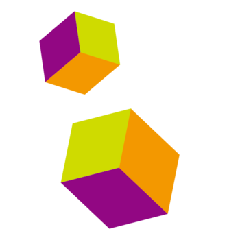 彩色不规则立体方块