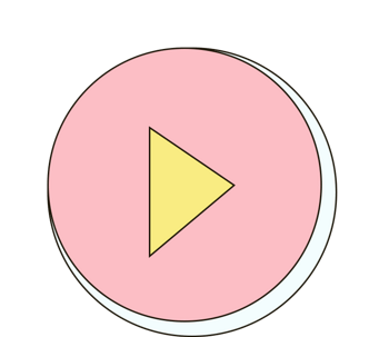 卡通粉色暂停键