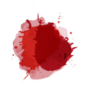 墨点红色png免费素材矢量
