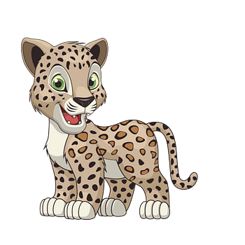 卡通豹子