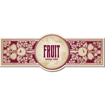 水果海报招贴画复古标签