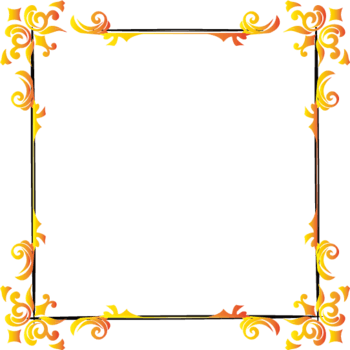 手绘金色边框花纹免抠元素免费下载,图片编号2261781,万素网