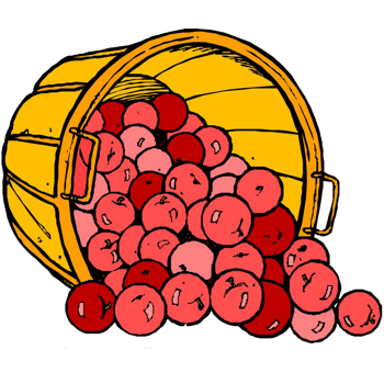 卡通一筐山楂果