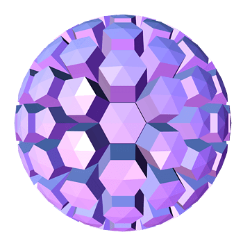 浪漫紫色立体球体