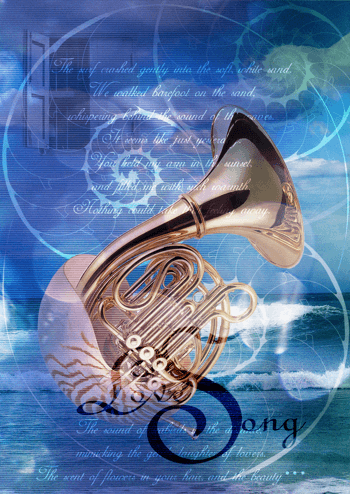 小号音乐唯美背景