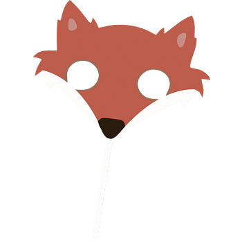 矢量狐狸面具素材