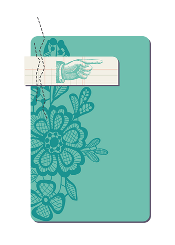 卡通日记本封面素材