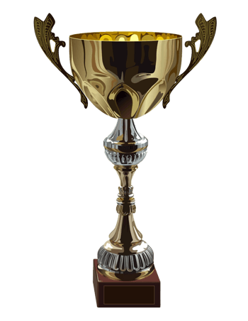 金铜色奖杯创意设计