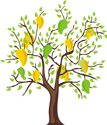 卡通芒果树