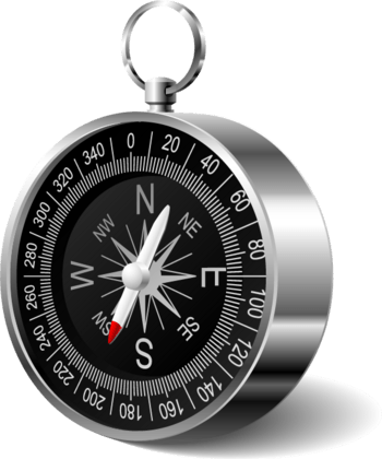 矢量手绘指南针