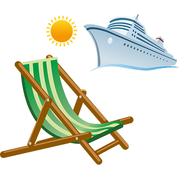 卡通绘画游轮太阳折叠椅