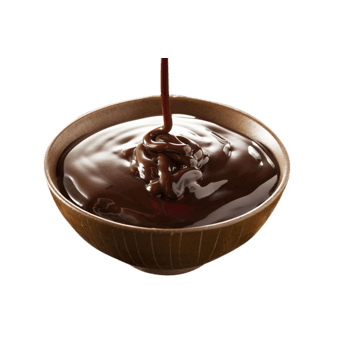 瓷碗中的巧克力酱