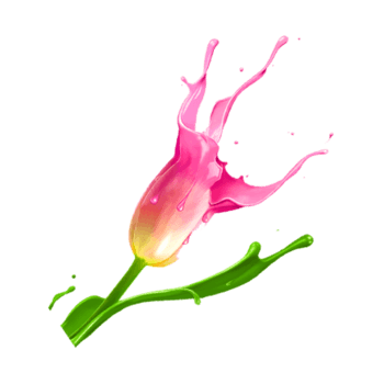 创意液体动感鲜花