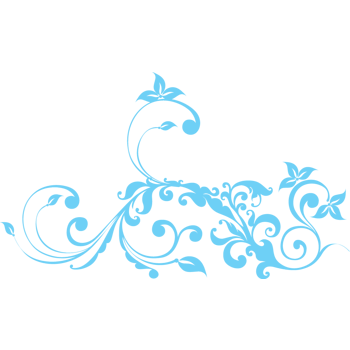 青色 边框 花纹 欧式风格元素