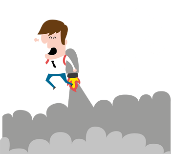 冲上云霄扁平小人