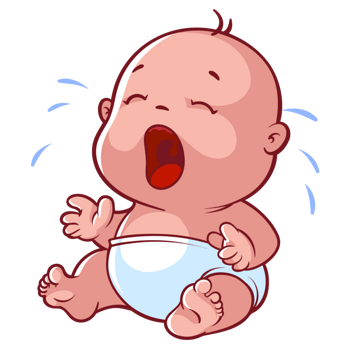 哭泣的小孩卡通