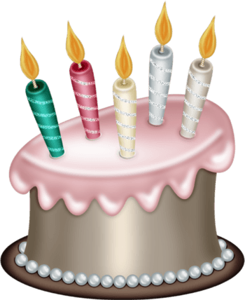 插着蜡烛的蛋糕