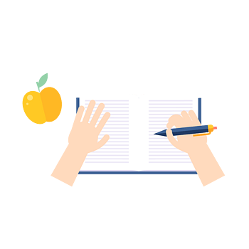 矢量写笔记素材