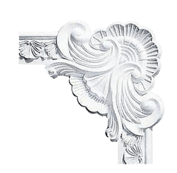 石膏线白色弧形线条装饰