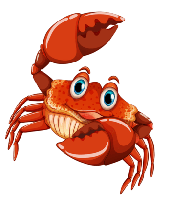 卡通手绘螃蟹