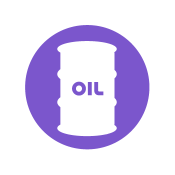 矢量卡通蓝色汽油桶