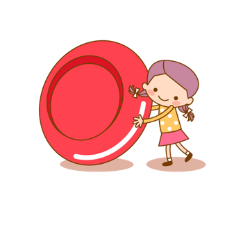 矢量红细胞素材