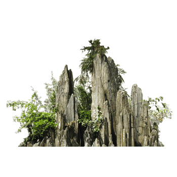 园林假山石头素材模板