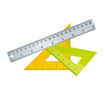 彩色尺子三角板