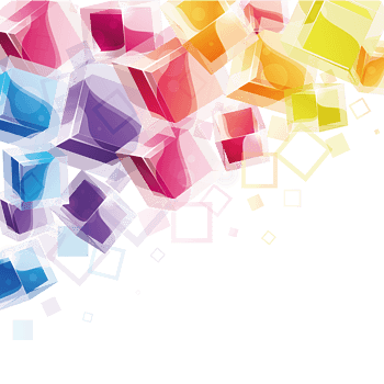 彩色立体方块设计矢量素材