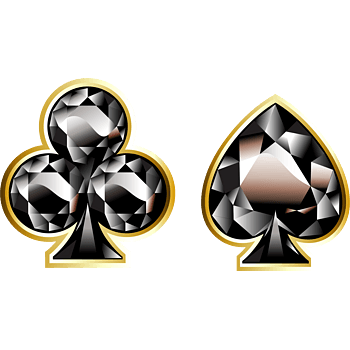 矢量手绘质感黑桃梅花