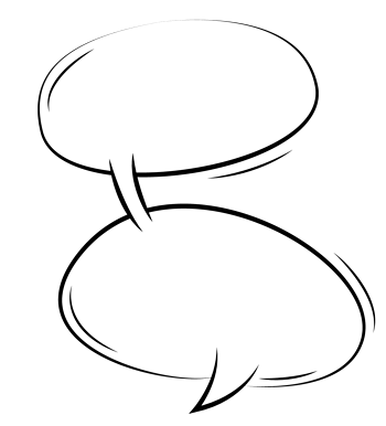 手绘漫画对话框