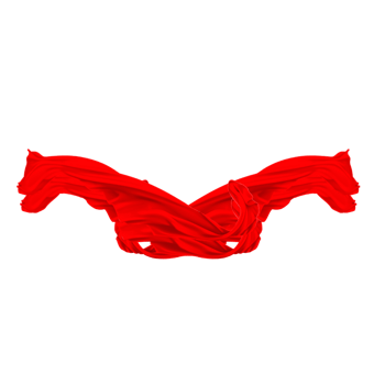 红色喜庆飘带免抠元素图片-元素素材2539476-万素网