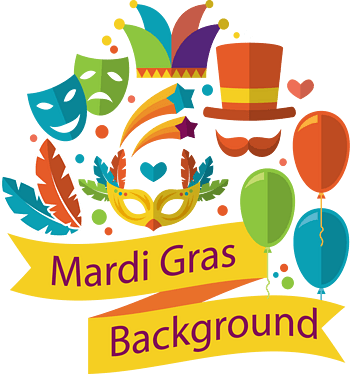 狂欢节派对元素海报