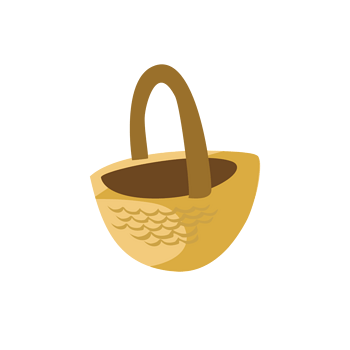 花篮卡通矢量素材