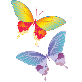 翩翩起舞的绿色蝴蝶