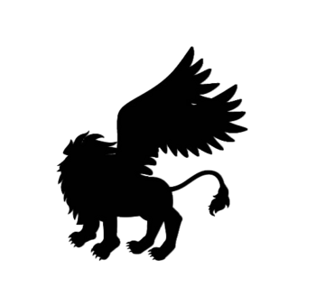 黑白 翅膀 狮子