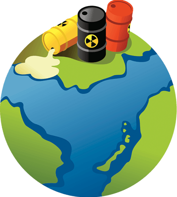 核废料污染地球