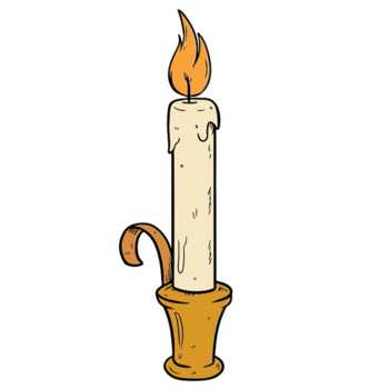 古代蜡烛卡通图片